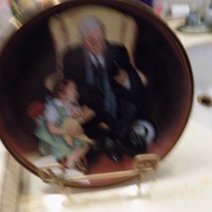 Edwin M. Knowles "ROCKWELL: TENDER LOVING CARE" 1988 Plate COA #14989B